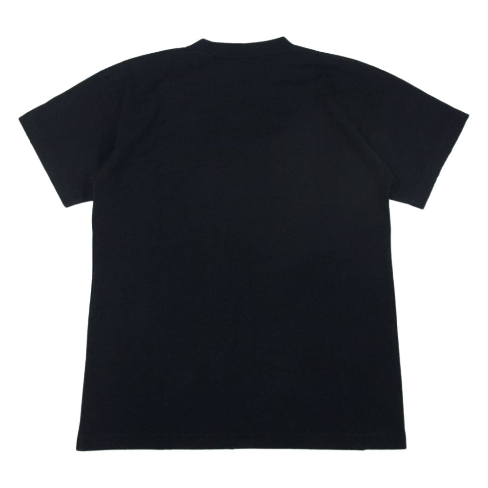 BALENCIAGA バレンシアガ 22AW 612965 TMVB4 1070 シグネチャー ロゴ プリント 半袖 Tシャツ ブラック ブラック系 XXS【美品】【中古】