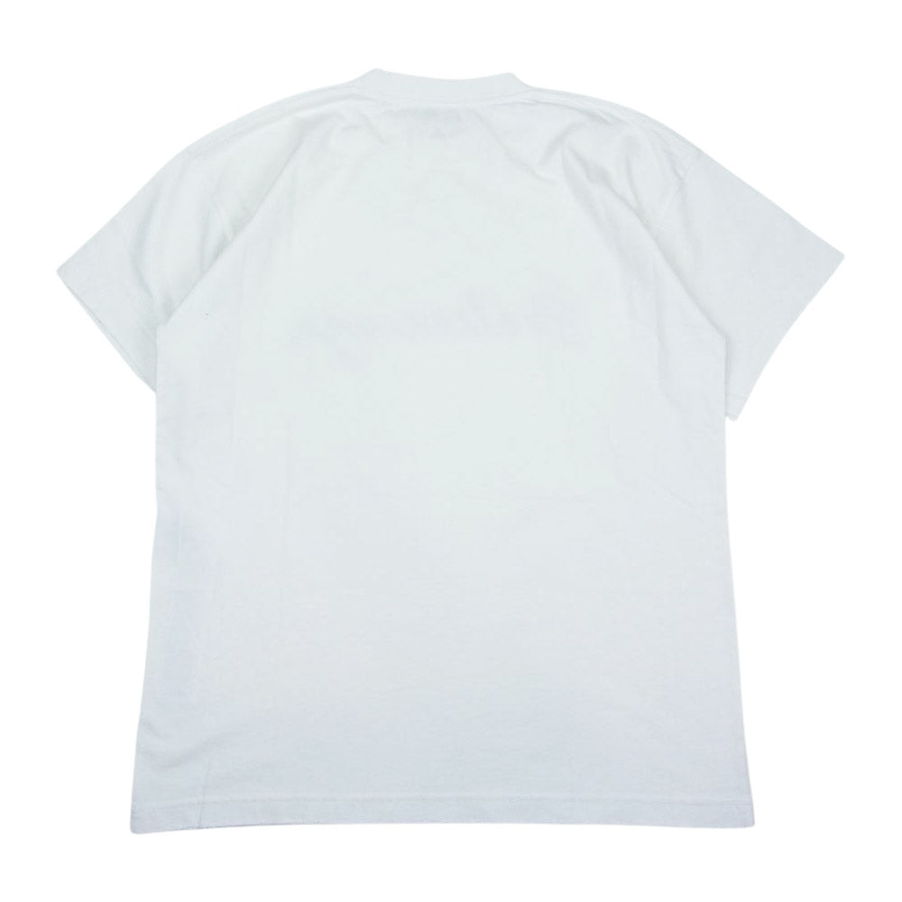 BALENCIAGA バレンシアガ 22AW 612965 TMVB4 9040 シグネチャー ロゴ プリント 半袖 Tシャツ ホワイト ホワイト系 XS【美品】【中古】
