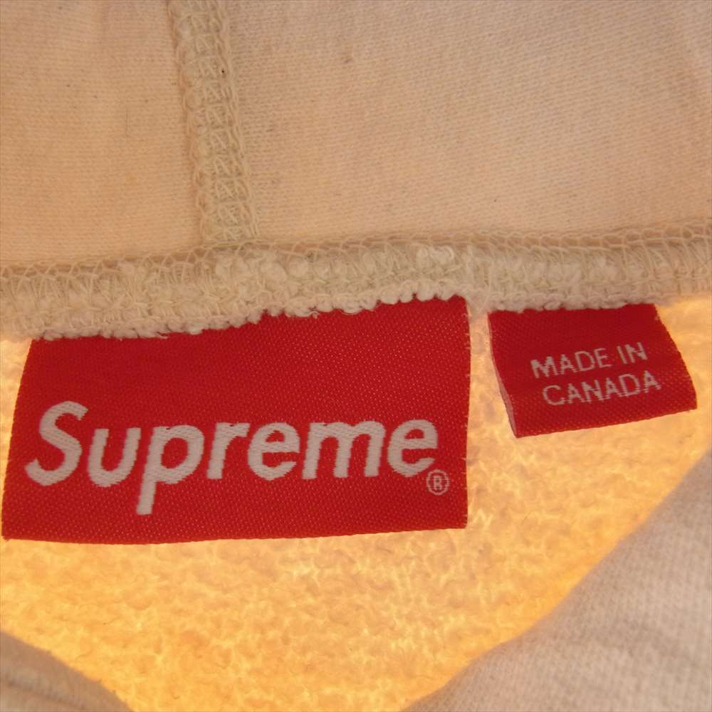 Supreme シュプリーム Cross Box Logo Hooded Sweatshirt クロス ボックス ロゴ プルオーバー フーデッド パーカー オフホワイト系 M【中古】