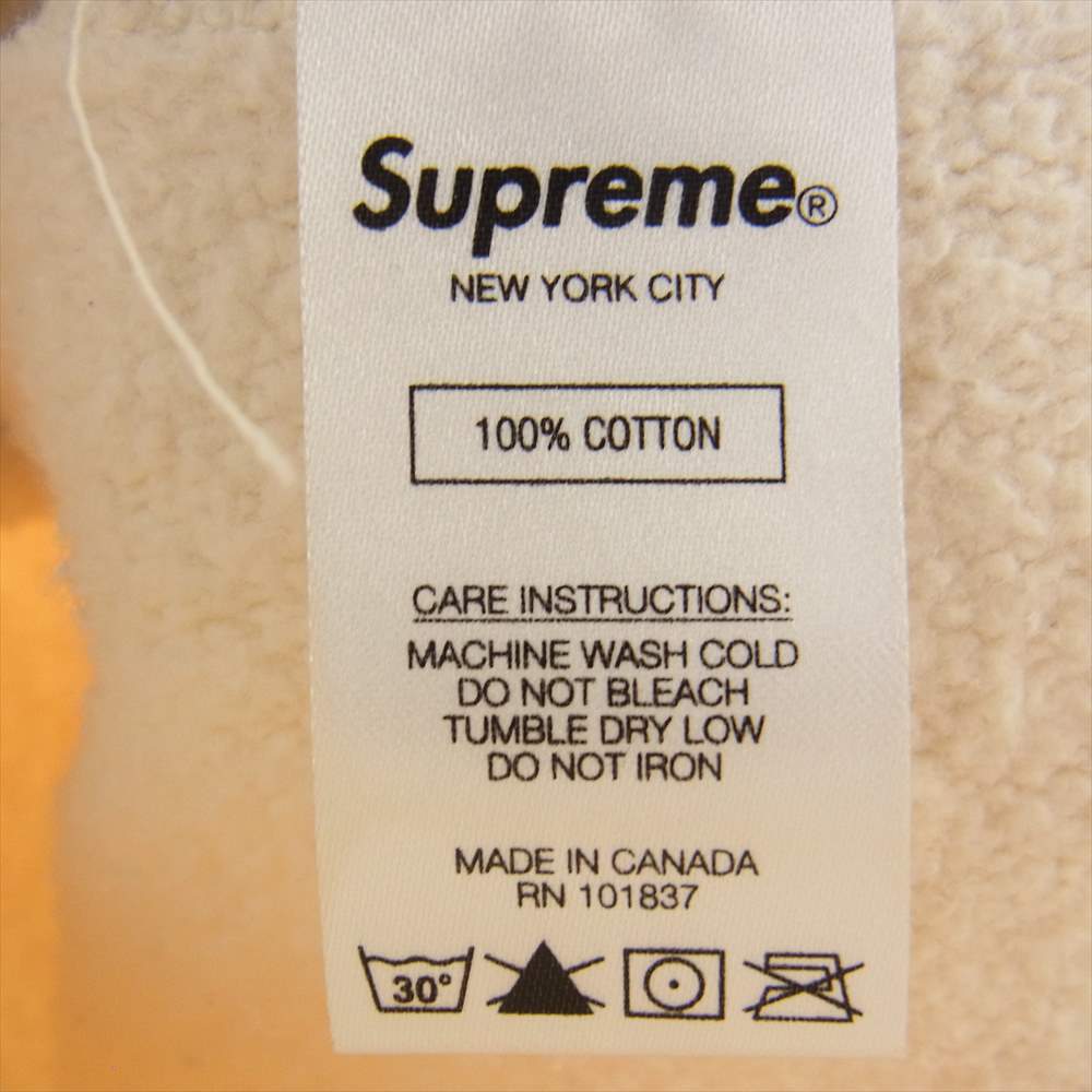 Supreme シュプリーム Cross Box Logo Hooded Sweatshirt クロス ボックス ロゴ プルオーバー フーデッド パーカー オフホワイト系 M【中古】