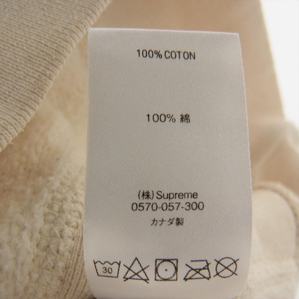 Supreme シュプリーム Cross Box Logo Hooded Sweatshirt クロス ボックス ロゴ プルオーバー フーデッド パーカー オフホワイト系 M【中古】
