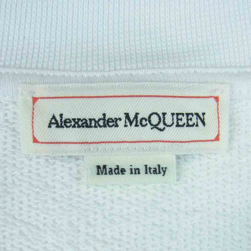 Alexander McQueen アレキサンダーマックイーン 659990 ケリングジャパンタグ Seal Logo Sweatshirt シール ロゴ プリント スウェット トレーナー ホワイト系 40【美品】【中古】