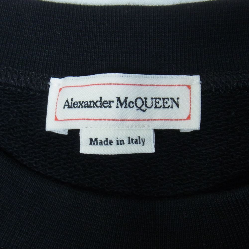 Alexander McQueen アレキサンダーマックイーン 659975 ケリングジャパンタグ GRAFFITI Sweatshirt グラフィティー ロゴ プリント スウェット トレーナー ブラック系 40【美品】【中古】