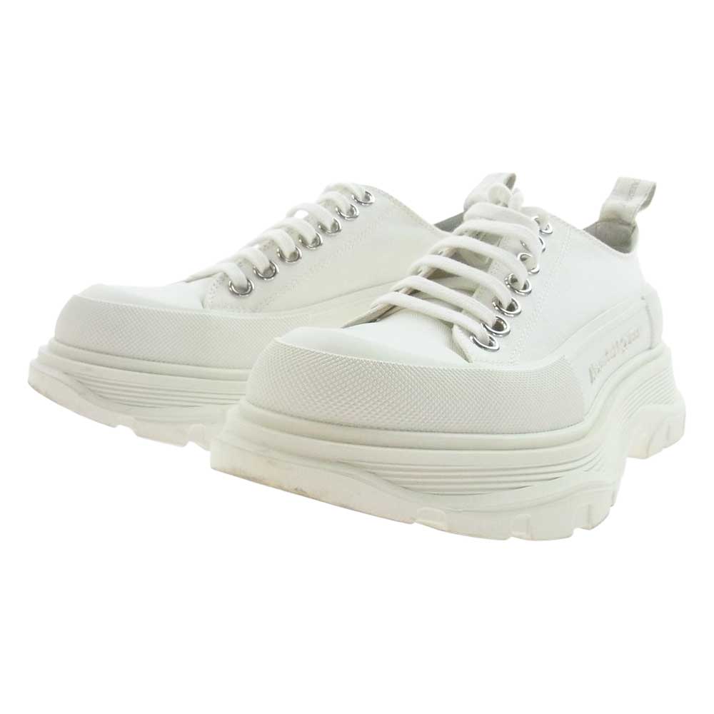 Alexander McQueen アレキサンダーマックイーン 611705 Tread Slick トレード スリック 厚底 スニーカー ホワイト ホワイト系 37【中古】