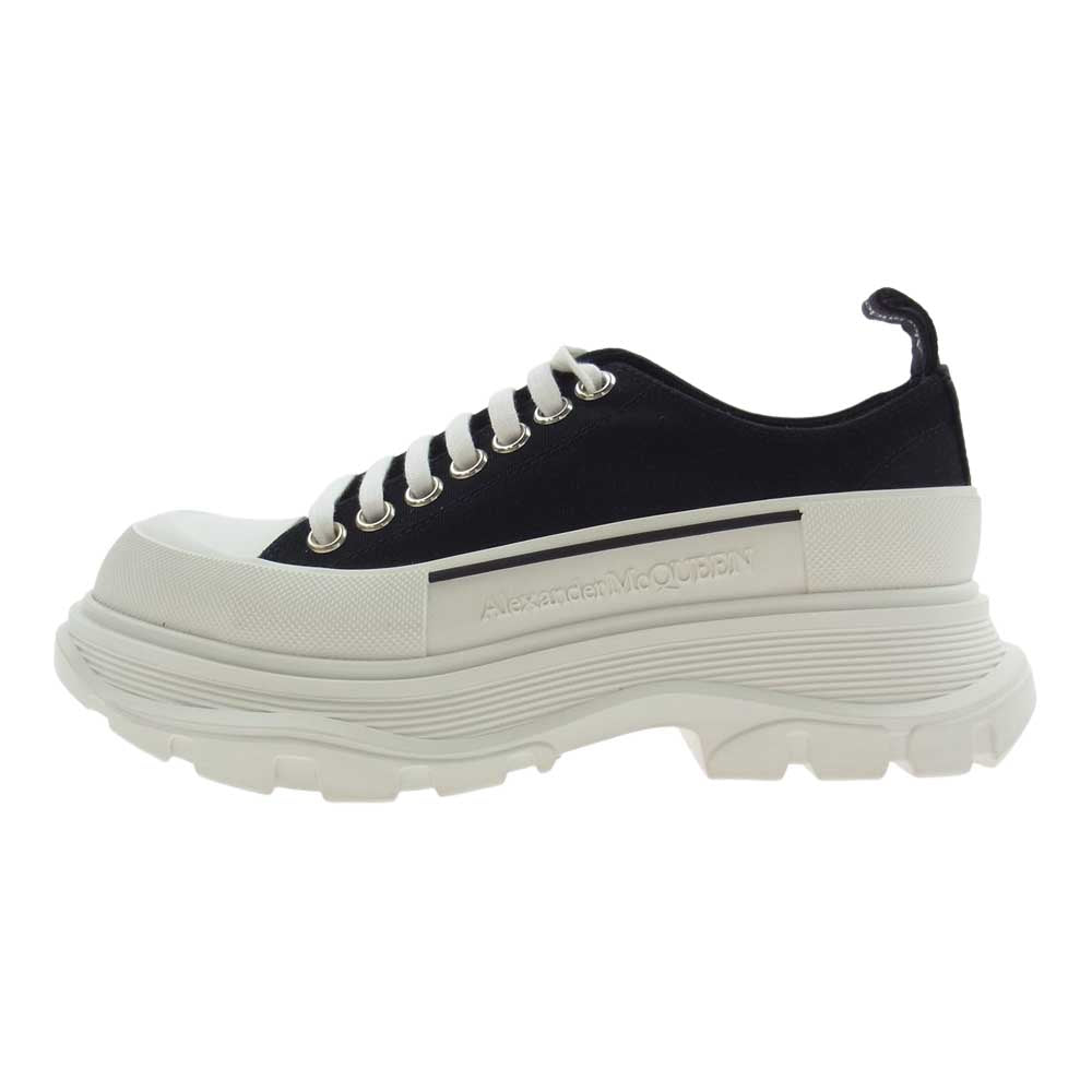 Alexander McQueen アレキサンダーマックイーン 611705 Tread Slick トレード スリック 厚底 スニーカー ブラック×ホワイト ブラック系 37【美品】【中古】