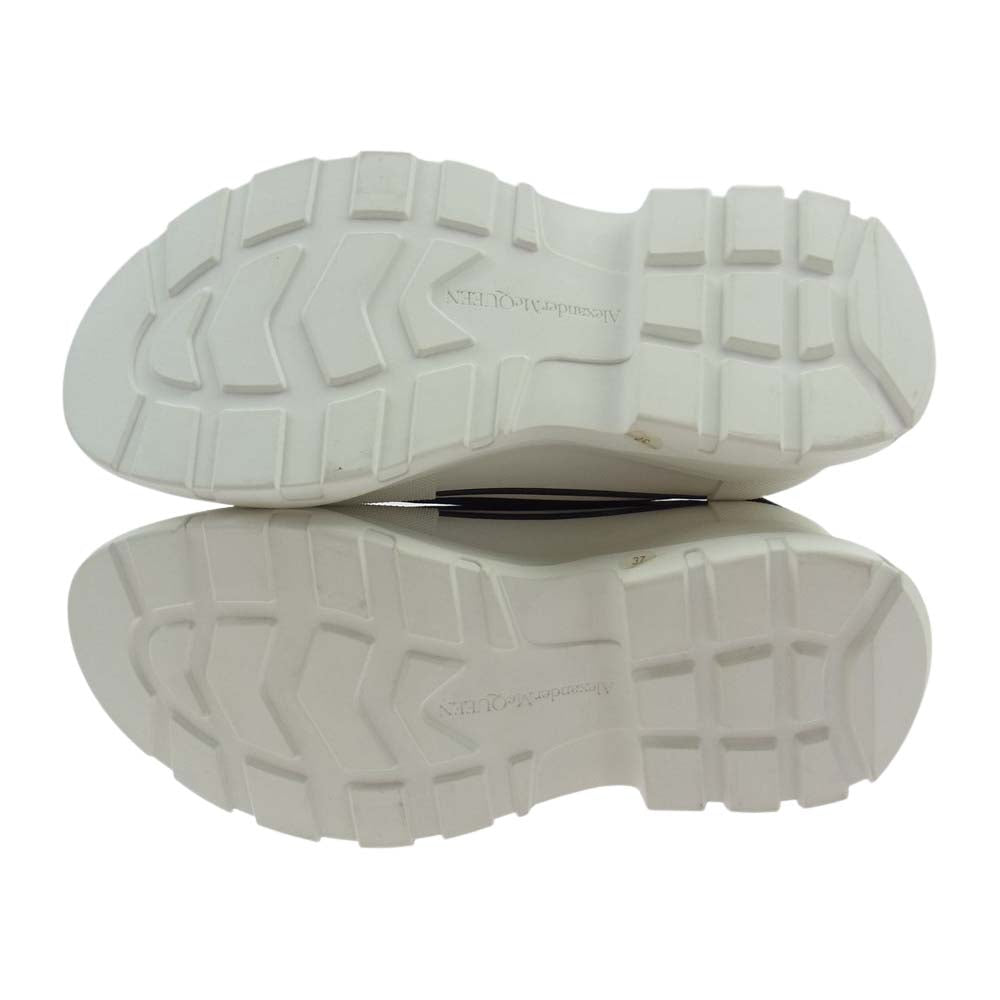 Alexander McQueen アレキサンダーマックイーン 611705 Tread Slick トレード スリック 厚底 スニーカー ブラック×ホワイト ブラック系 37【美品】【中古】