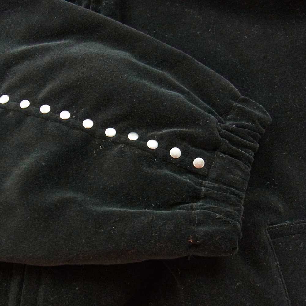 Supreme シュプリーム 21AW Studded Velvet Hooded Work Jacket スタッズ ベルベット ボア ジャケット ブラック系 L【美品】【中古】