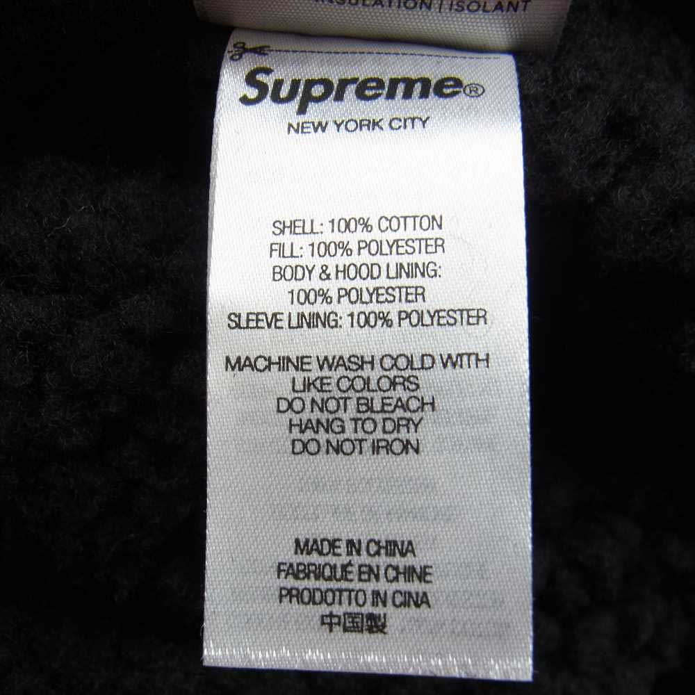 Supreme シュプリーム 21AW Studded Velvet Hooded Work Jacket スタッズ ベルベット ボア ジャケット ブラック系 L【美品】【中古】