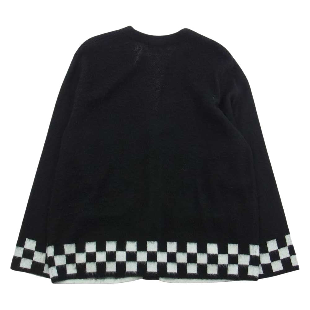 Supreme シュプリーム 21SS Brushed Checkerboard Cardigan チェッカー カーディガン ブラック系 L【中古】
