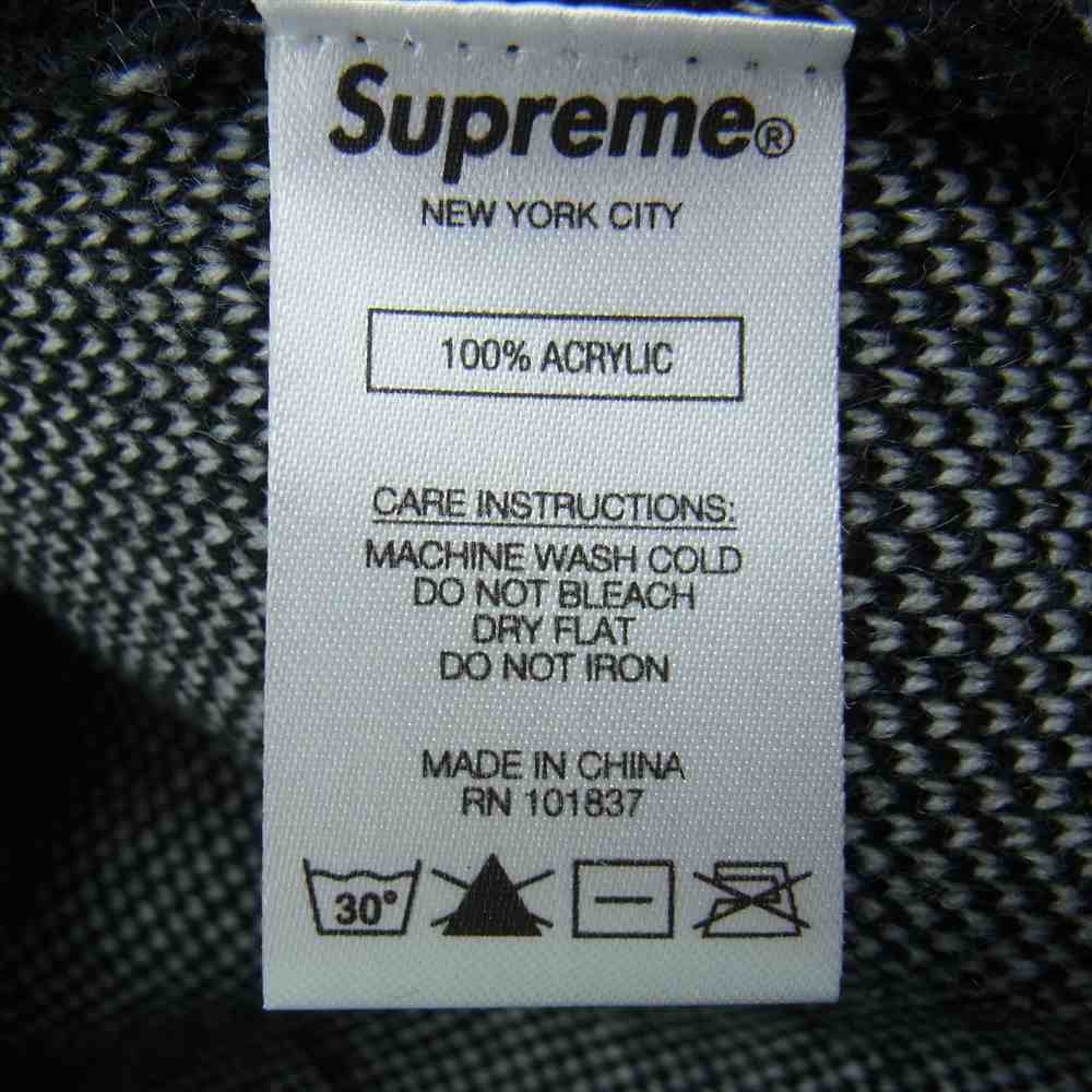 Supreme シュプリーム 21SS Brushed Checkerboard Cardigan チェッカー カーディガン ブラック系 L【中古】