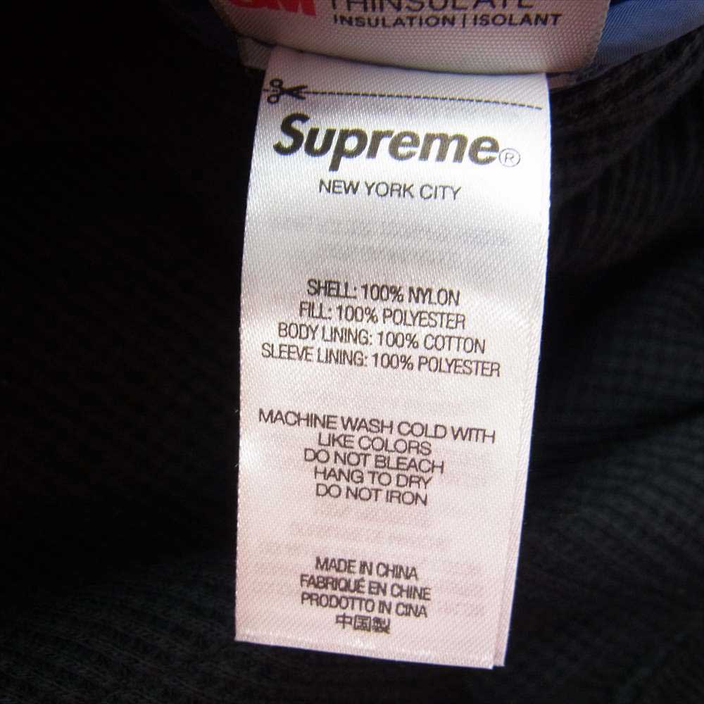 Supreme シュプリーム 21AW Quit Your Job Quilted Work Jacket キルティング ワーク ジャケット ネイビー系 L【美品】【中古】