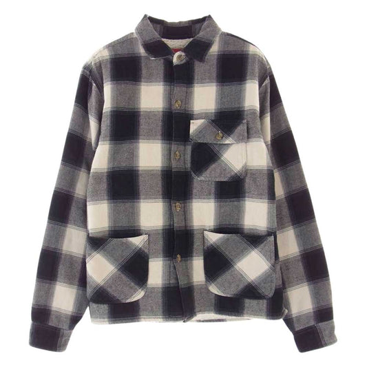 Supreme シュプリーム 17AW  Buffalo Plaid Sherpa Chore Shirt 長袖 シャツ グレー系 S【中古】