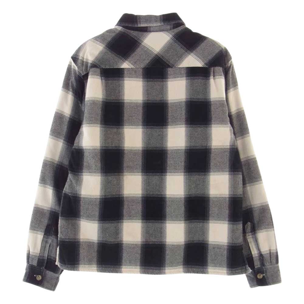 Supreme シュプリーム 17AW  Buffalo Plaid Sherpa Chore Shirt 長袖 シャツ グレー系 S【中古】