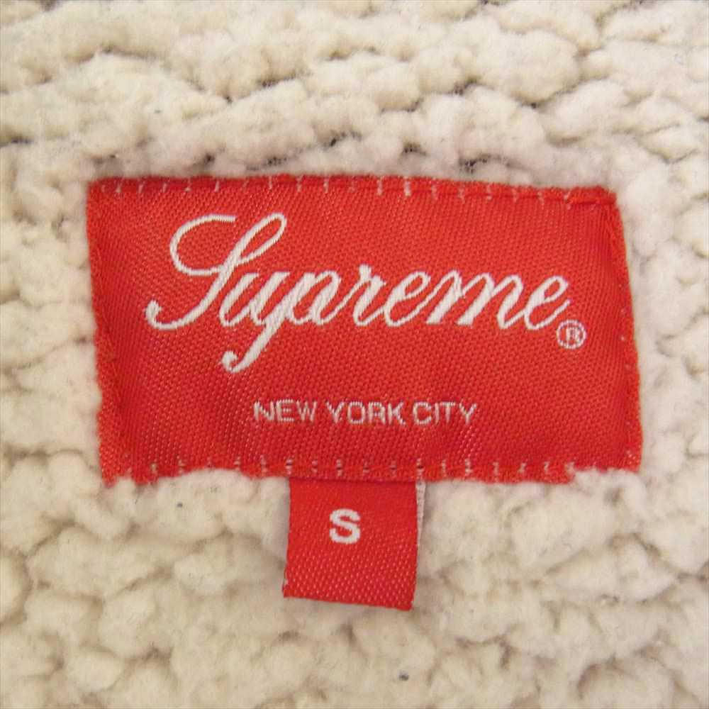 Supreme シュプリーム 17AW  Buffalo Plaid Sherpa Chore Shirt 長袖 シャツ グレー系 S【中古】