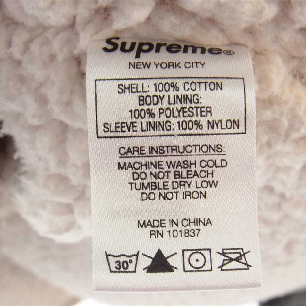 Supreme シュプリーム 17AW  Buffalo Plaid Sherpa Chore Shirt 長袖 シャツ グレー系 S【中古】