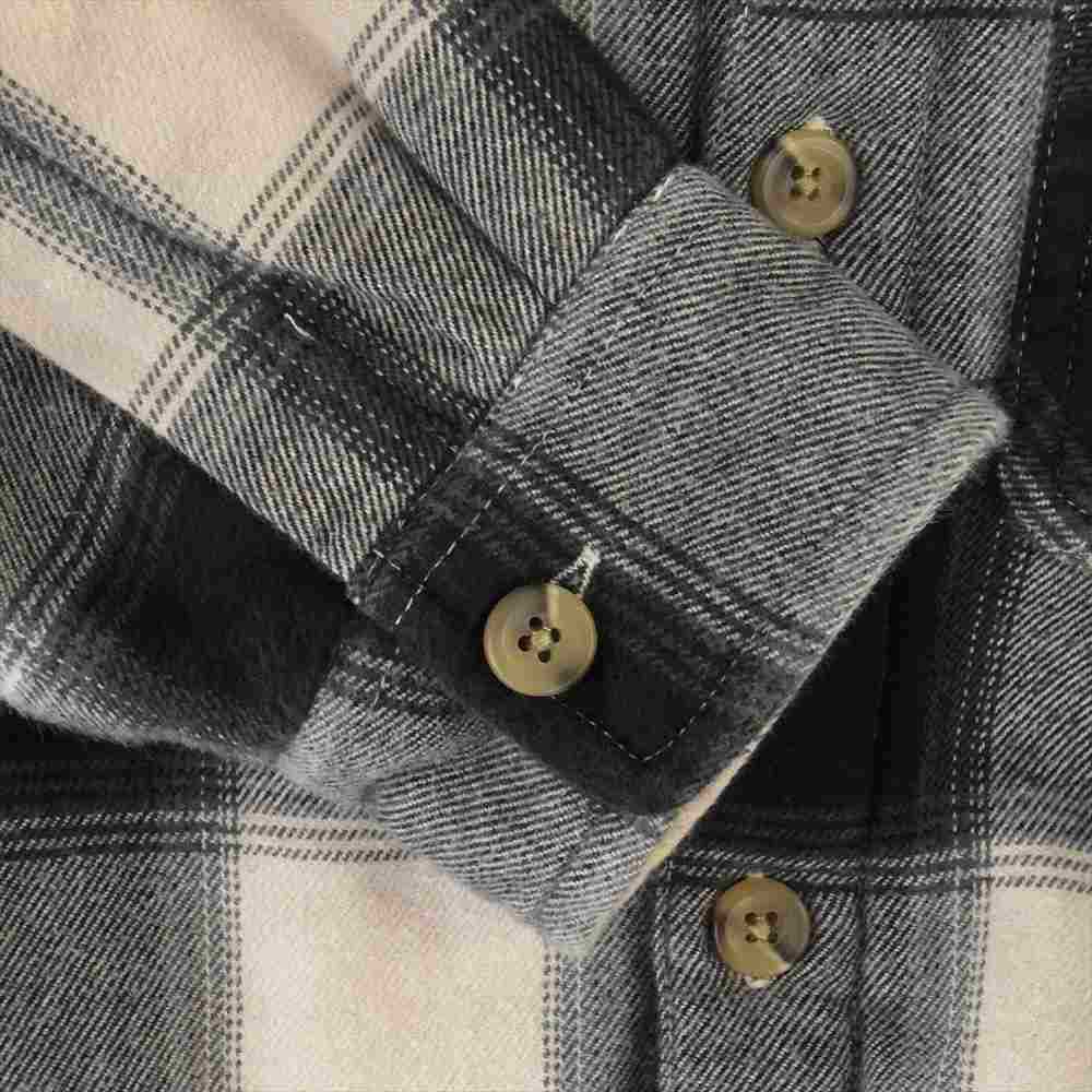 Supreme シュプリーム 17AW  Buffalo Plaid Sherpa Chore Shirt 長袖 シャツ グレー系 S【中古】