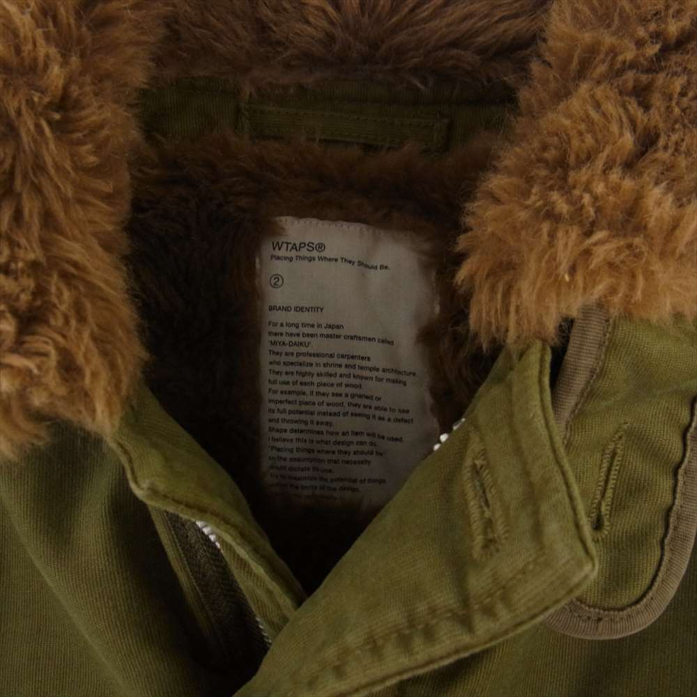 WTAPS ダブルタップス  15AW N-1 デッキ ジャケット モスグリーン系【中古】
