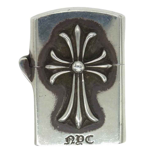 CHROME HEARTS クロムハーツ（原本無） ZIPPO V3 NYC 限定 スモールCHクロス ジッポ ライター シルバー系【中古】