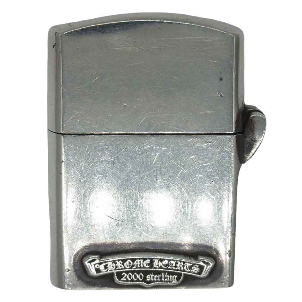 CHROME HEARTS クロムハーツ（原本無） ZIPPO V3 NYC 限定 スモールCHクロス ジッポ ライター シルバー系【中古】