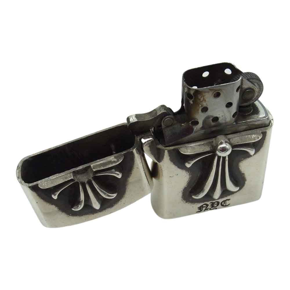CHROME HEARTS クロムハーツ（原本無） ZIPPO V3 NYC 限定 スモールCHクロス ジッポ ライター シルバー系【中古】