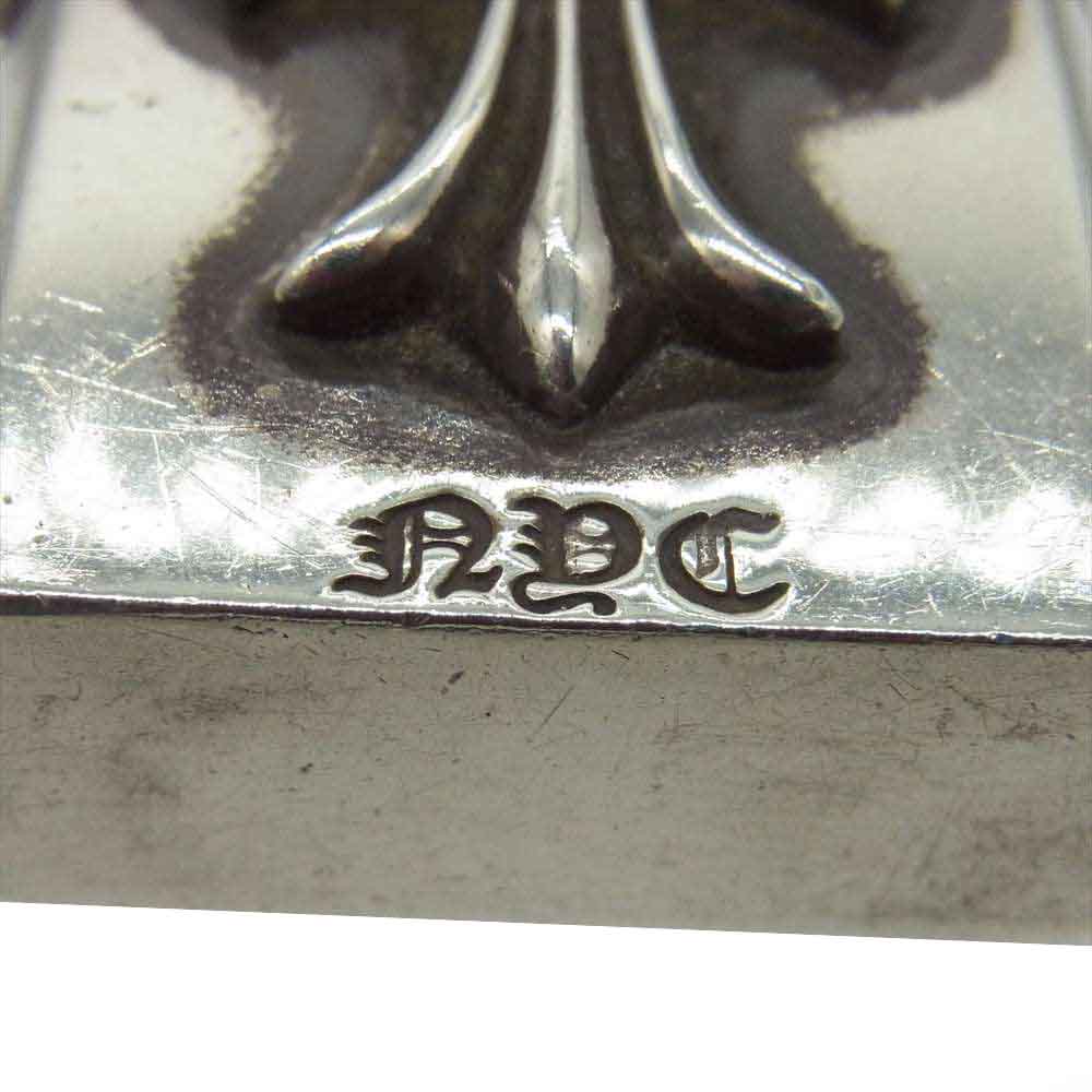 CHROME HEARTS クロムハーツ（原本無） ZIPPO V3 NYC 限定 スモールCHクロス ジッポ ライター シルバー系【中古】