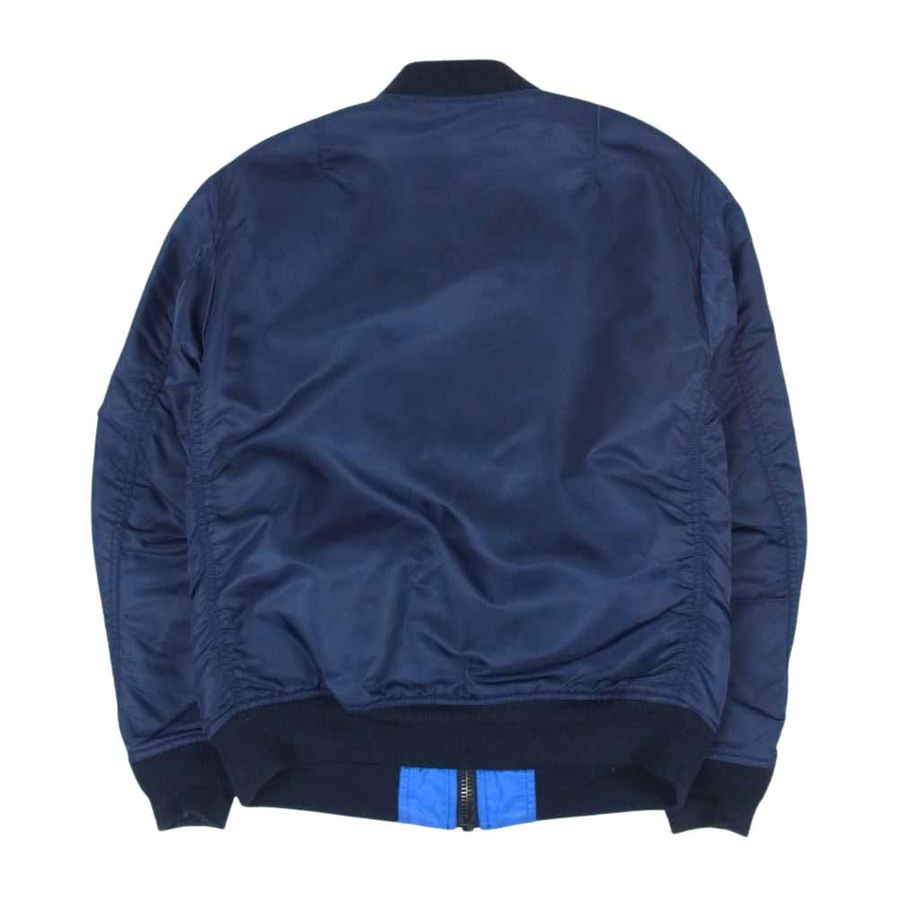 AVIREX アヴィレックス 6142176 MA-1 LIGHT ZONE フライト ジャケット ネイビー系 ブルー系 M【中古】
