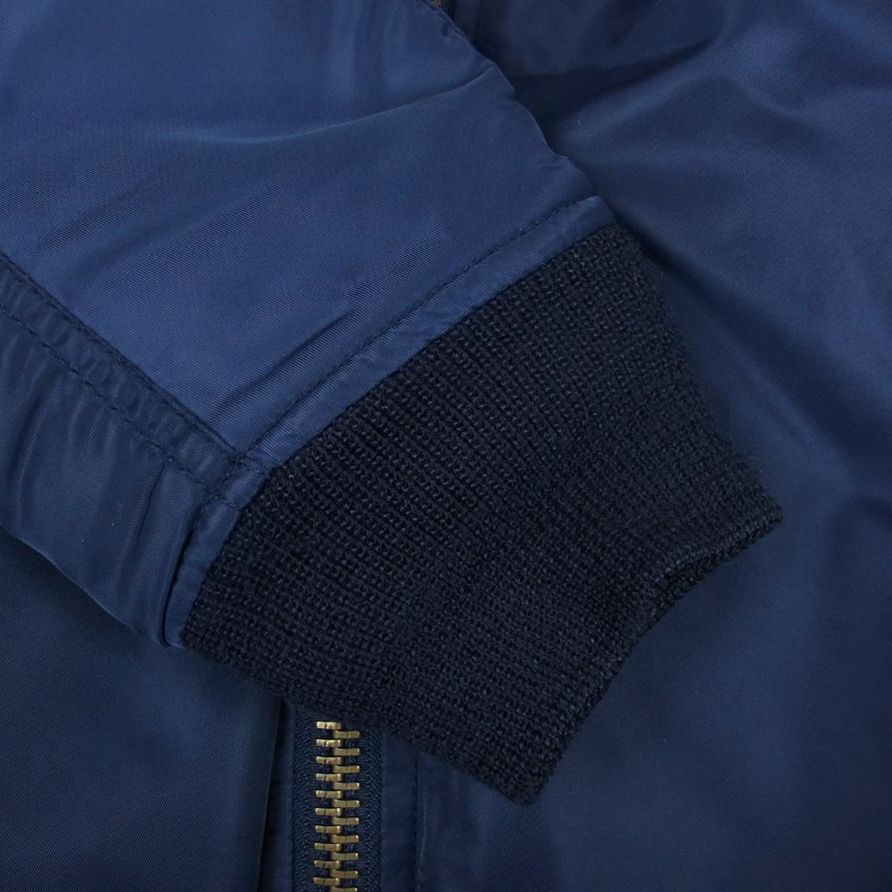 AVIREX アヴィレックス 6142176 MA-1 LIGHT ZONE フライト ジャケット ネイビー系 ブルー系 M【中古】