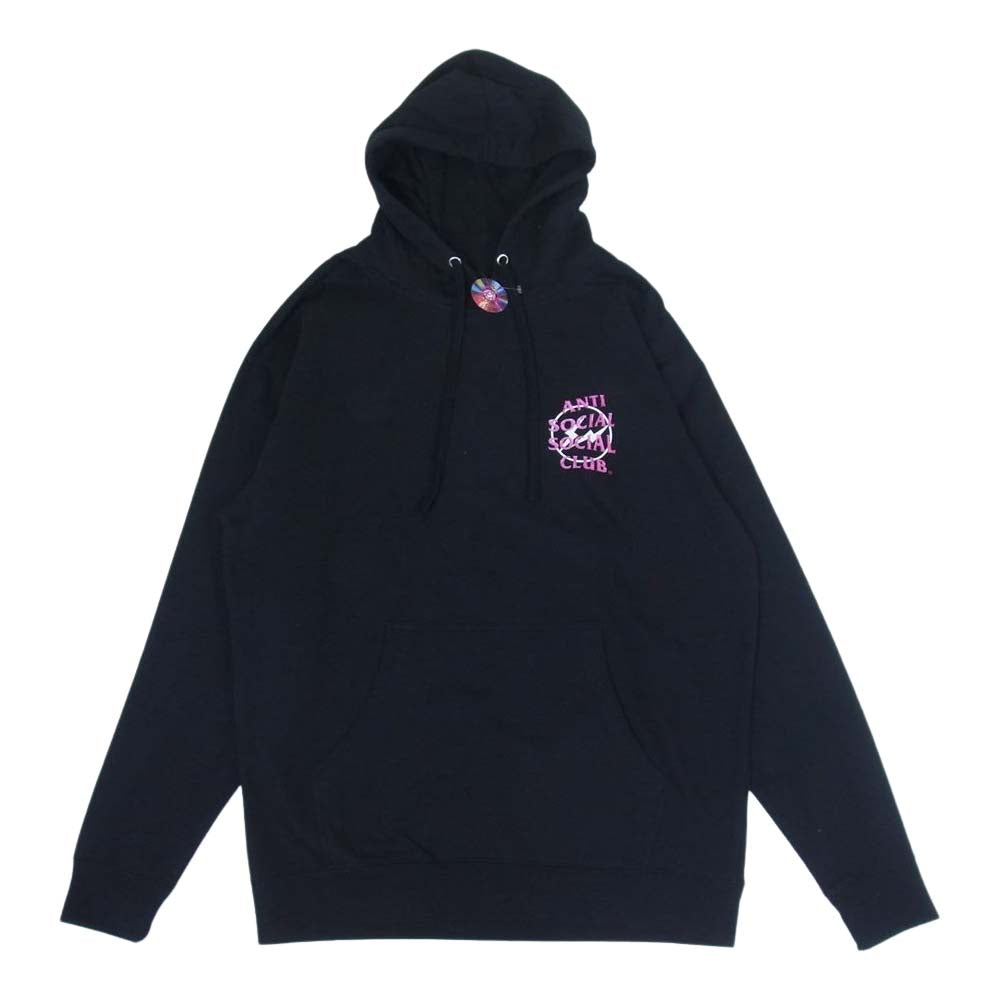 アンチソーシャルソーシャルクラブ FRAGMENT ASSC BOLT HOODIE フラグメント パーカー ブラック系 L【極上美品】【中古】