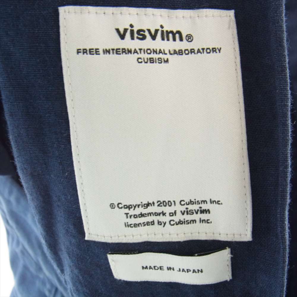 VISVIM ビズビム 15SS 0115105008022 HIGH-WATER PLEATED PANTS DAMAGED ハイウォーター パンツ ブルー系 2【中古】