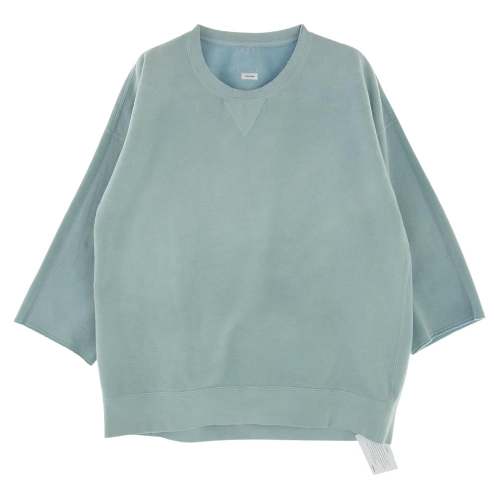VISVIM ビズビム 18AW 0118205010020 JUMBO SWEAT CREW 3/4 UNEVEN DYE ジャンボ スウェット ライトブルー系 3【美品】【中古】