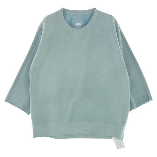 VISVIM ビズビム 18AW 0118205010020 JUMBO SWEAT CREW 3/4 UNEVEN DYE ジャンボ スウェット ライトブルー系 3【美品】【中古】