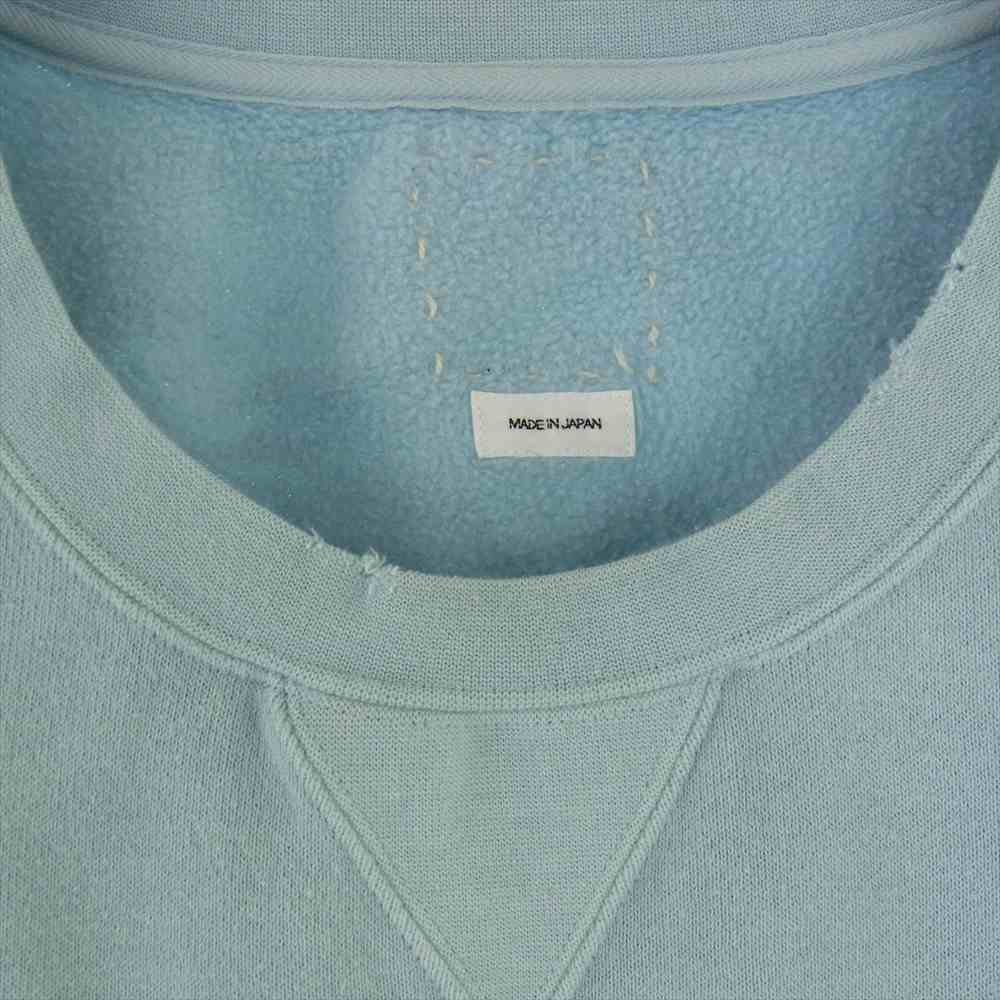 VISVIM ビズビム 18AW 0118205010020 JUMBO SWEAT CREW 3/4 UNEVEN DYE ジャンボ スウェット ライトブルー系 3【美品】【中古】