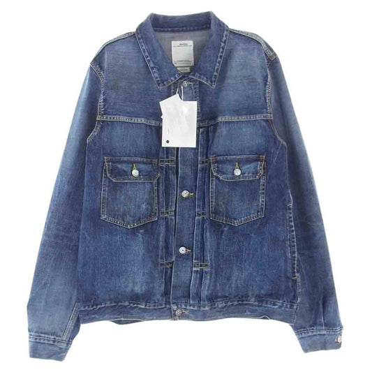 VISVIM ビズビム 19AW 0119205006006 SS 101 JKT DRY DMGD-1000 ドライヴィンテージ 加工 デニム ジャケット ブルー系 4【中古】