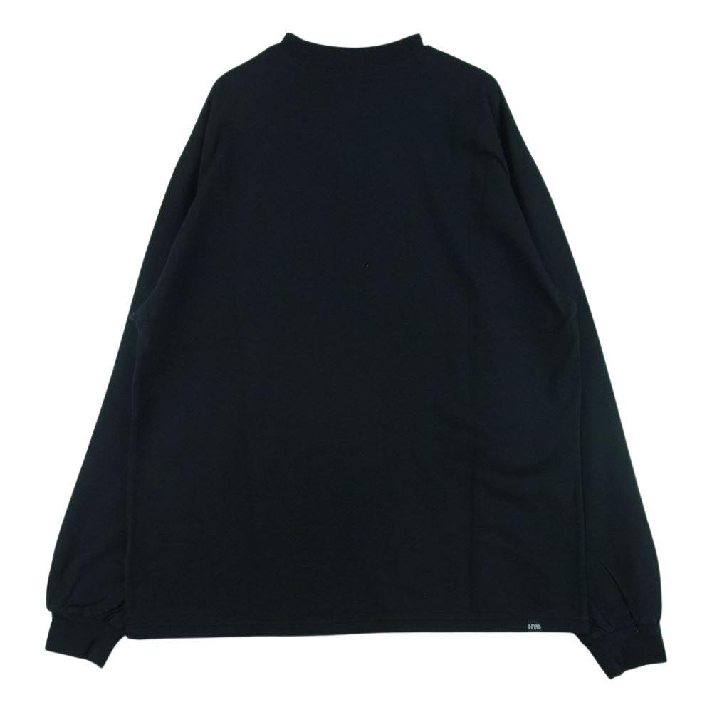 HYSTERIC GLAMOUR ヒステリックグラマー 02223CL21 LIPS TEAR プリント 長袖 Tシャツ ブラック系 L【新古品】【未使用】【中古】