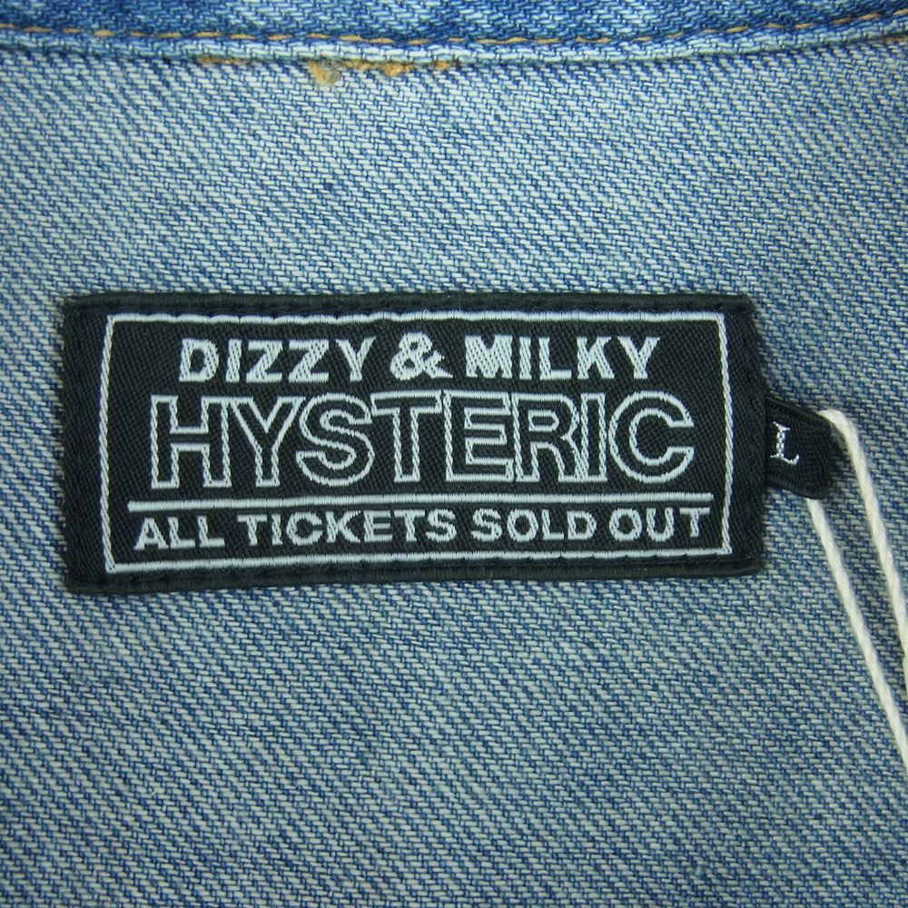 HYSTERIC GLAMOUR ヒステリックグラマー 22AW 02223AH05 SUNSET STRIP 刺繍 ウエスタン デニム 長袖 シャツ インディゴブルー系 L【新古品】【未使用】【中古】