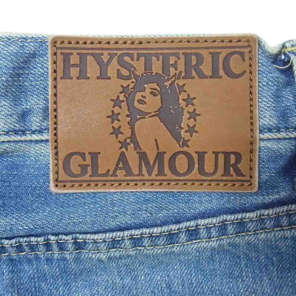 HYSTERIC GLAMOUR ヒステリックグラマー 02223AP13 SP加工 WR スリム ストレート デニム パンツ インディゴブルー系 32【新古品】【未使用】【中古】
