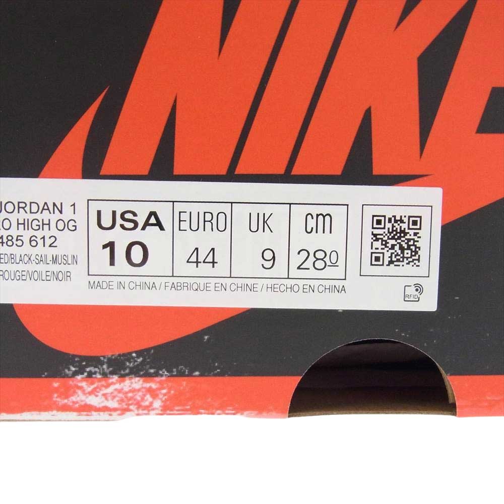 NIKE ナイキ DZ5485-612 Air Jordan 1 High OG Lost & Found Chicago エアジョーダン ハイ ロストアンドファウンド シカゴ レッド系 28cm【新古品】【未使用】【中古】