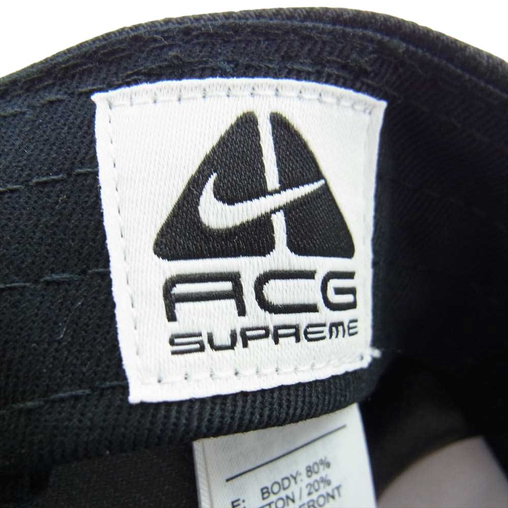 Supreme シュプリーム  22FW ACG Denim 6-Panel Cap ACG デニム 6パネル キャップ ブラック系【極上美品】【中古】