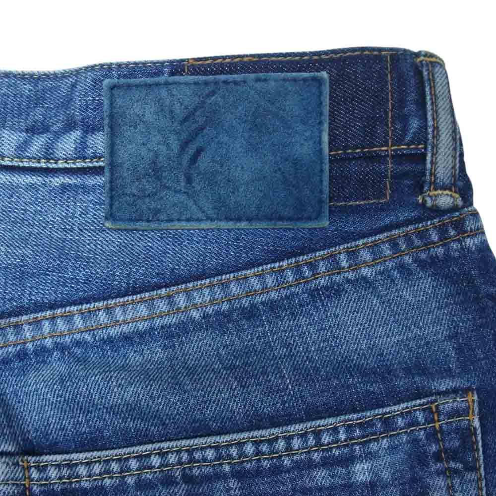 VISVIM ビズビム FIL SOCIAL SCULPTURE 03 JEAN DAMAGED 20 ソーシャル ダメージ加工 ウォッシュ デニムパンツ インディゴブルー系 34【中古】