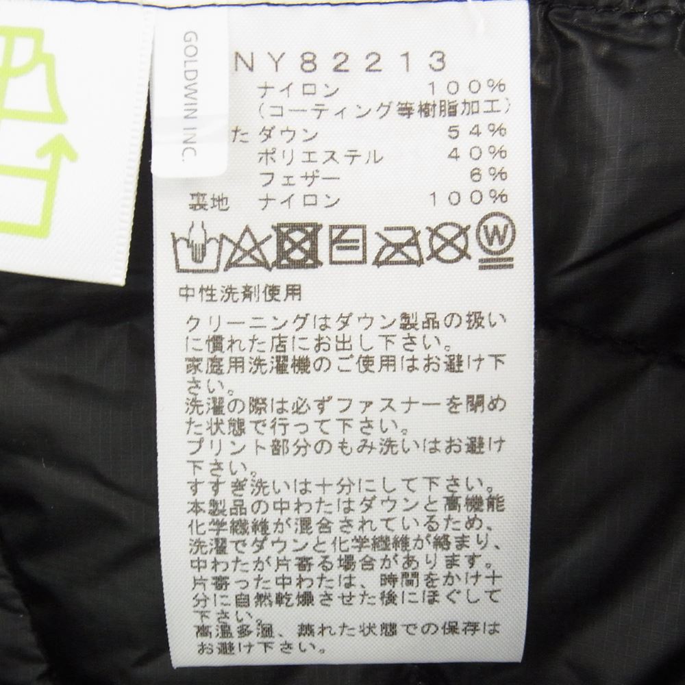 THE NORTH FACE ノースフェイス NY82213 THUNDER ROUNDNECK JACKET サンダージャケット ラウンドネック ダウンジャケット インナーダウン ブラック系 L【美品】【中古】