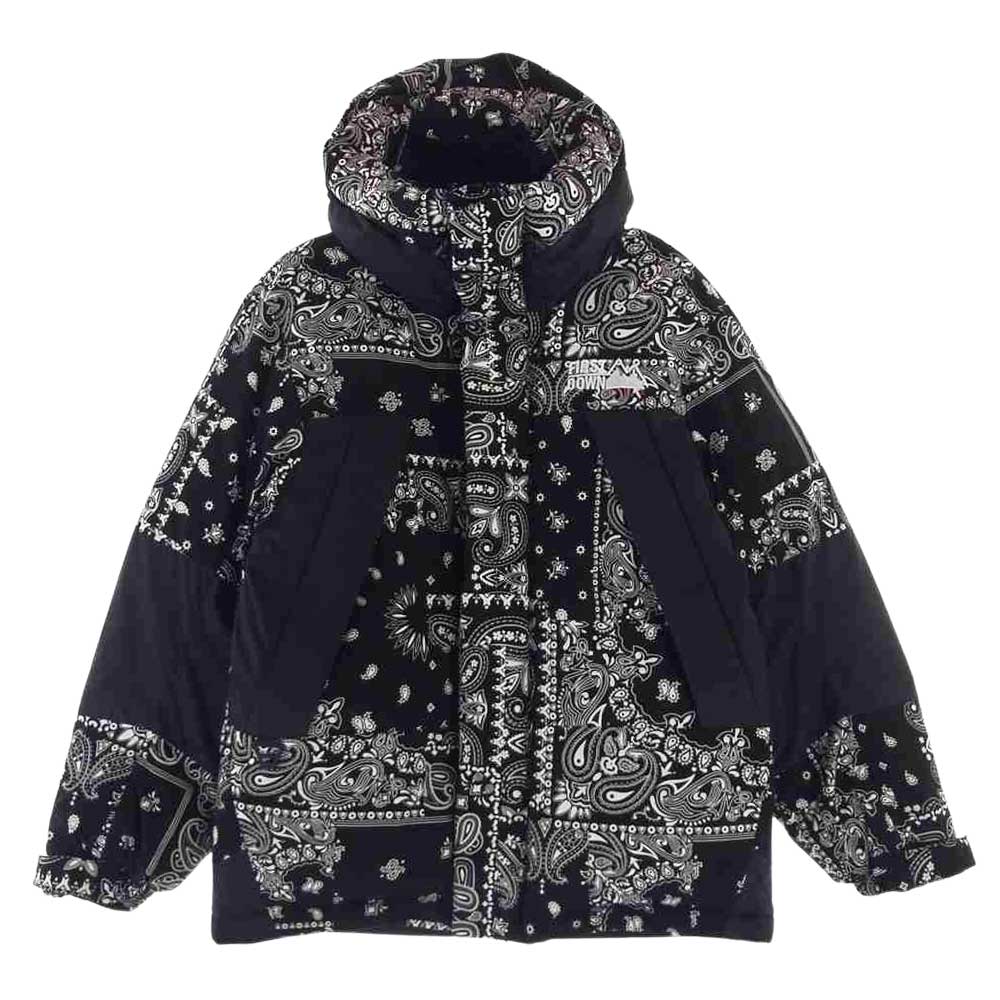 ファーストダウン 203-1501 FREAKS STORE 別注 バンダナ ダウン ジャケット ブラック系 S【中古】