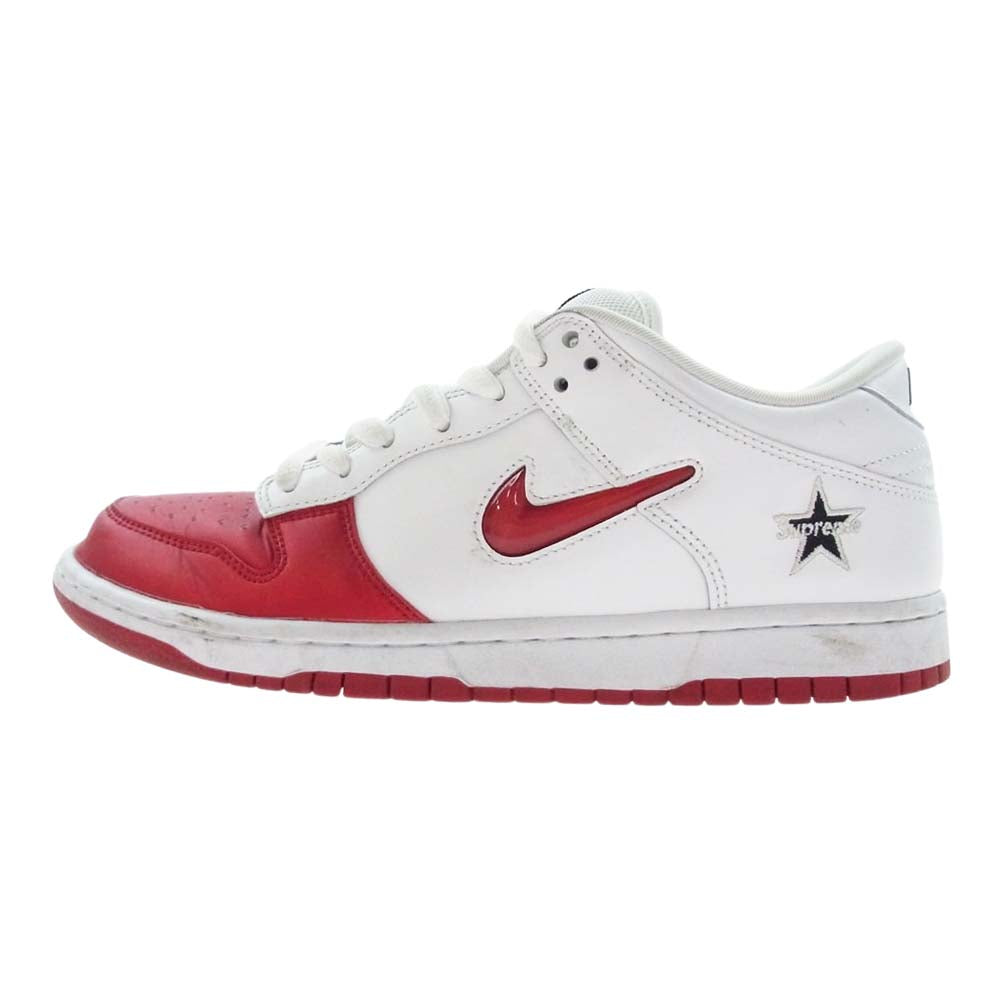 Supreme シュプリーム CK3480-600 NIKE DUNK LOW SB ナイキ ダンクロー エスビー ローカット スニーカー ホワイト系 レッド系 26.5cm【中古】