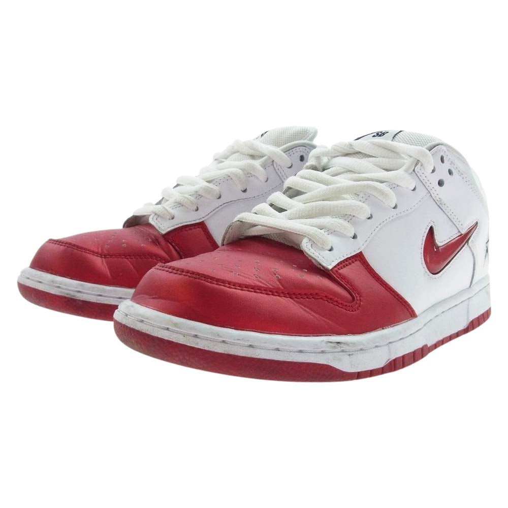 Supreme シュプリーム CK3480-600 NIKE DUNK LOW SB ナイキ ダンクロー エスビー ローカット スニーカー ホワイト系 レッド系 26.5cm【中古】