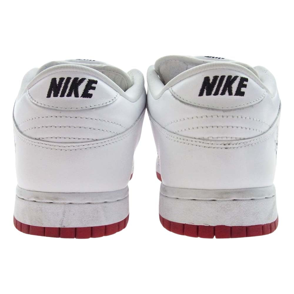 Supreme シュプリーム CK3480-600 NIKE DUNK LOW SB ナイキ ダンクロー エスビー ローカット スニーカー ホワイト系 レッド系 26.5cm【中古】