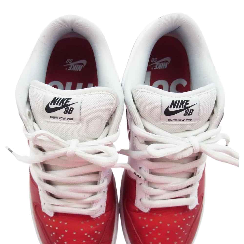Supreme シュプリーム CK3480-600 NIKE DUNK LOW SB ナイキ ダンクロー エスビー ローカット スニーカー ホワイト系 レッド系 26.5cm【中古】