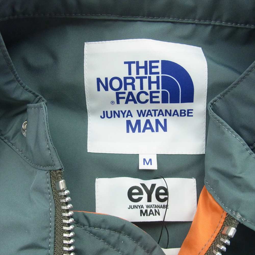 ジュンヤワタナベマン THE NORTH FACE ノースフェイス 22SS WJ-J901 GORE-TEX INFINIUM ライダース ジャケット グリーン系 カーキ系 M【新古品】【未使用】【中古】