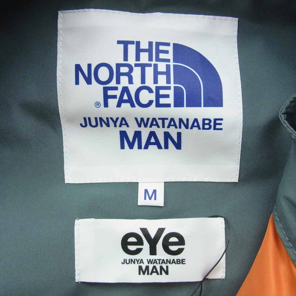 ジュンヤワタナベマン THE NORTH FACE ノースフェイス 22SS WJ-J901 GORE-TEX INFINIUM ライダース ジャケット グリーン系 カーキ系 M【新古品】【未使用】【中古】