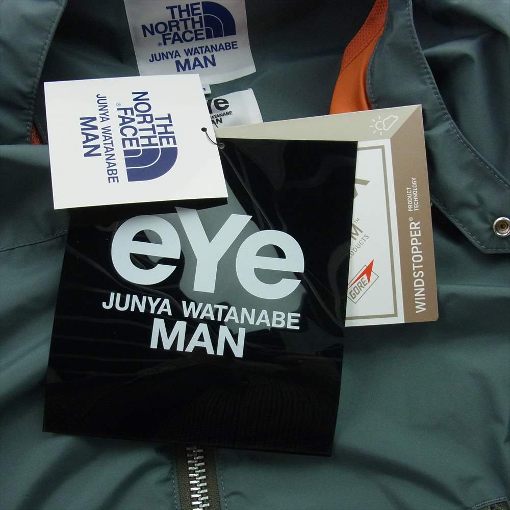 ジュンヤワタナベマン THE NORTH FACE ノースフェイス 22SS WJ-J901 GORE-TEX INFINIUM ライダース ジャケット グリーン系 カーキ系 M【新古品】【未使用】【中古】