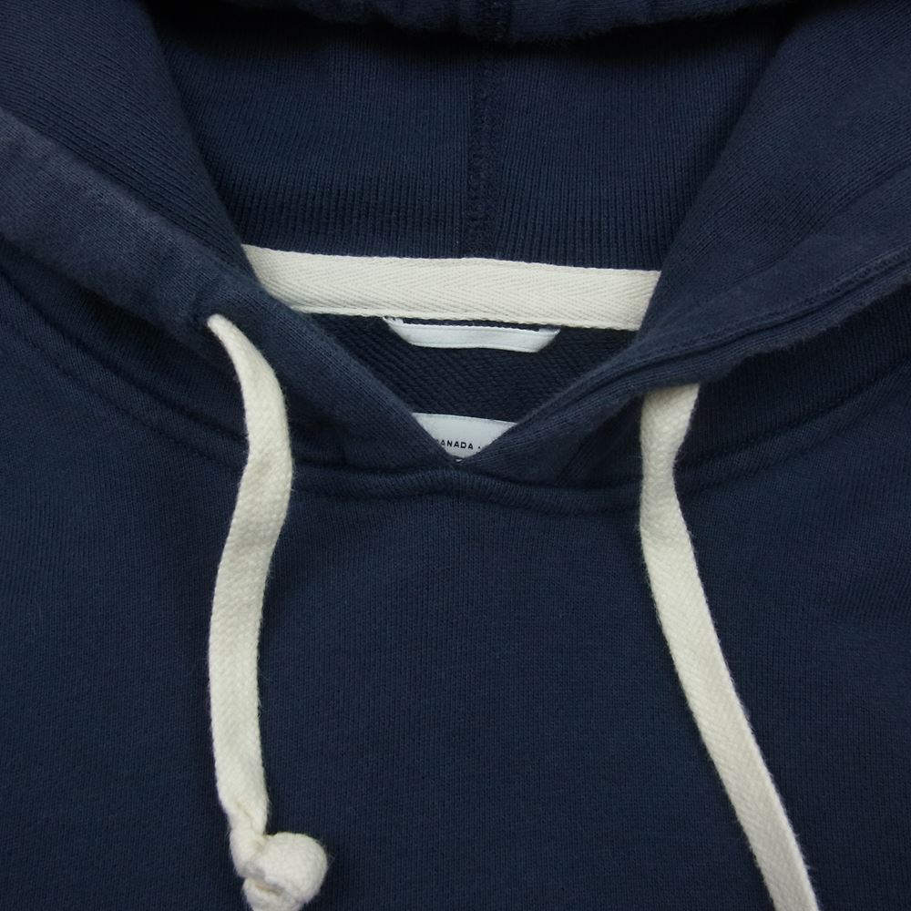 REIGNING CHAMP レイニングチャンプ コットン プルオーバー パーカー ネイビー系 S【中古】