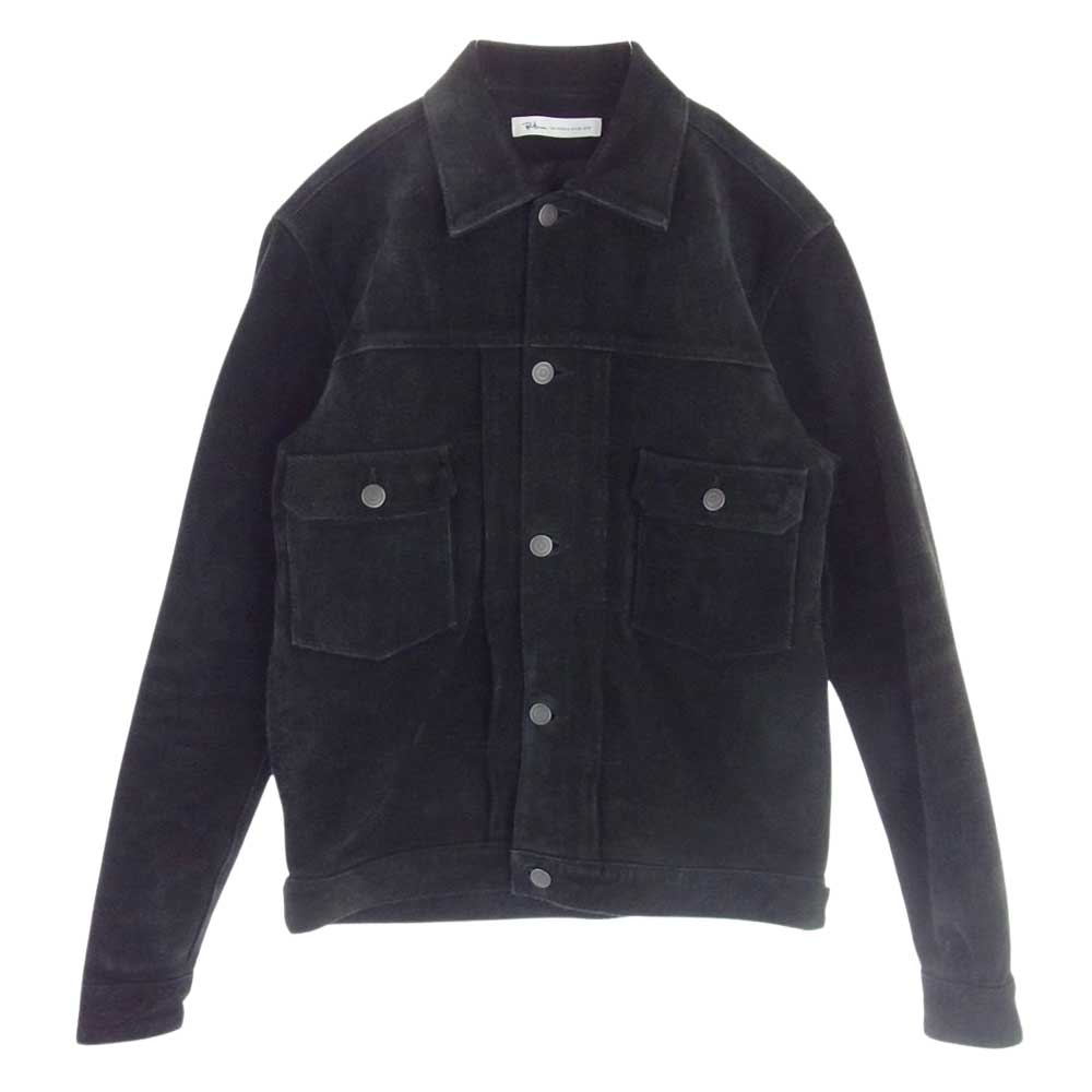 Ron Herman ロンハーマン 612040029-1071 国内正規品 2nd TYPE SUEDE JACKET セカンド スエード トラッカー ジャケット ブラック系 S【中古】